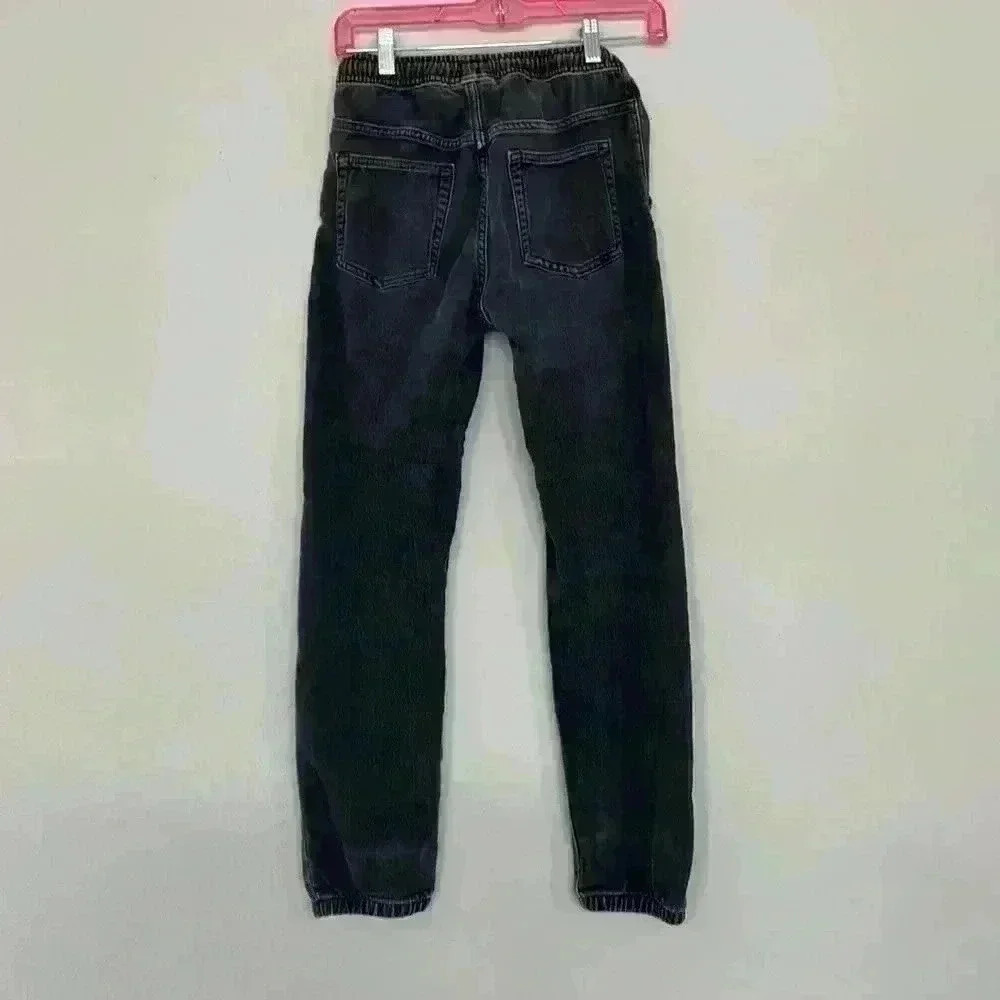 GAP- Black Denim Joggers Sz XL Youth / XS Women's - Picture 7 of 7